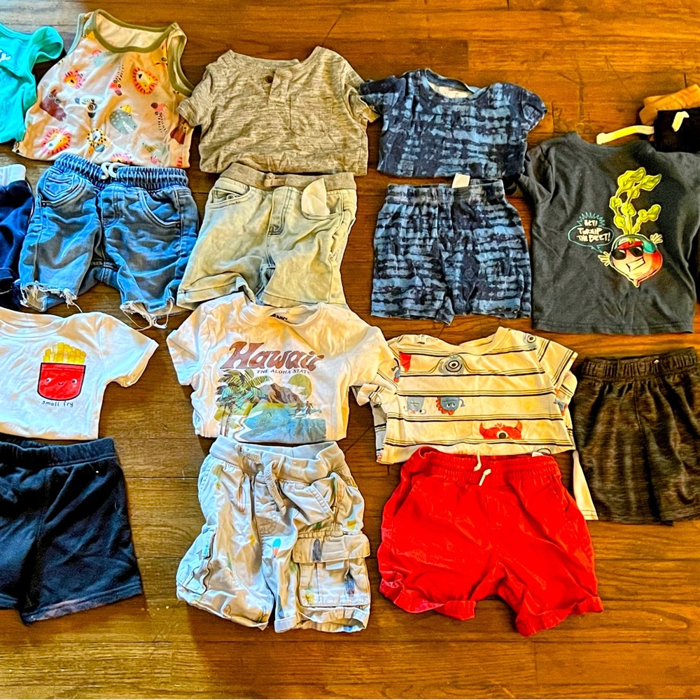 Baby Boy Growing Up size 2/3t summer sets